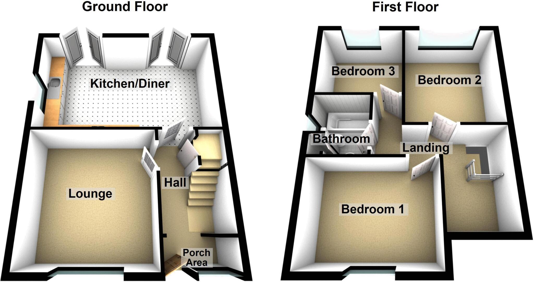 Coalpool Lane, Walsall WS3 1QJ floorplan