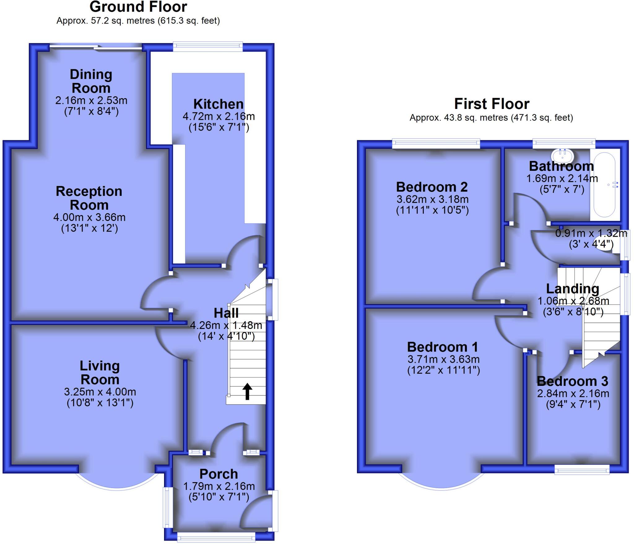 Woodfield Avenue, Accrington, Lancashire, BB5 floorplan
