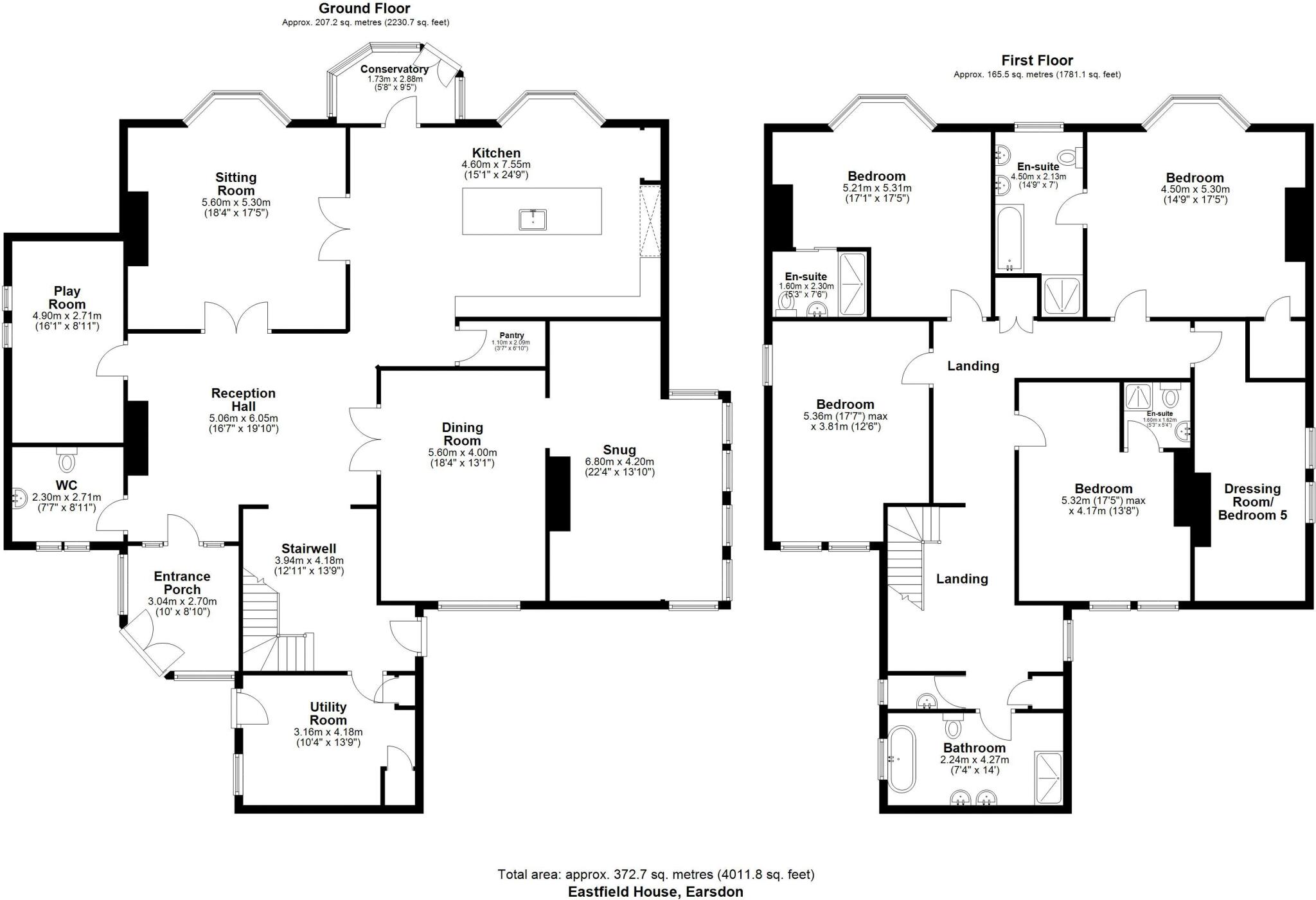 Eastfield House, Earsdon, North Tyneside floorplan