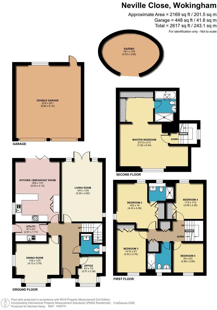 Neville Close, Wokingham, Berkshire, RG40 5AJ floorplan