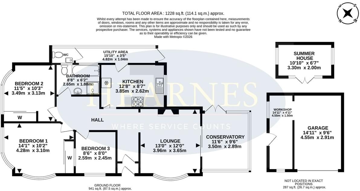 Woodfield Road, Bournemouth, BH11 floorplan