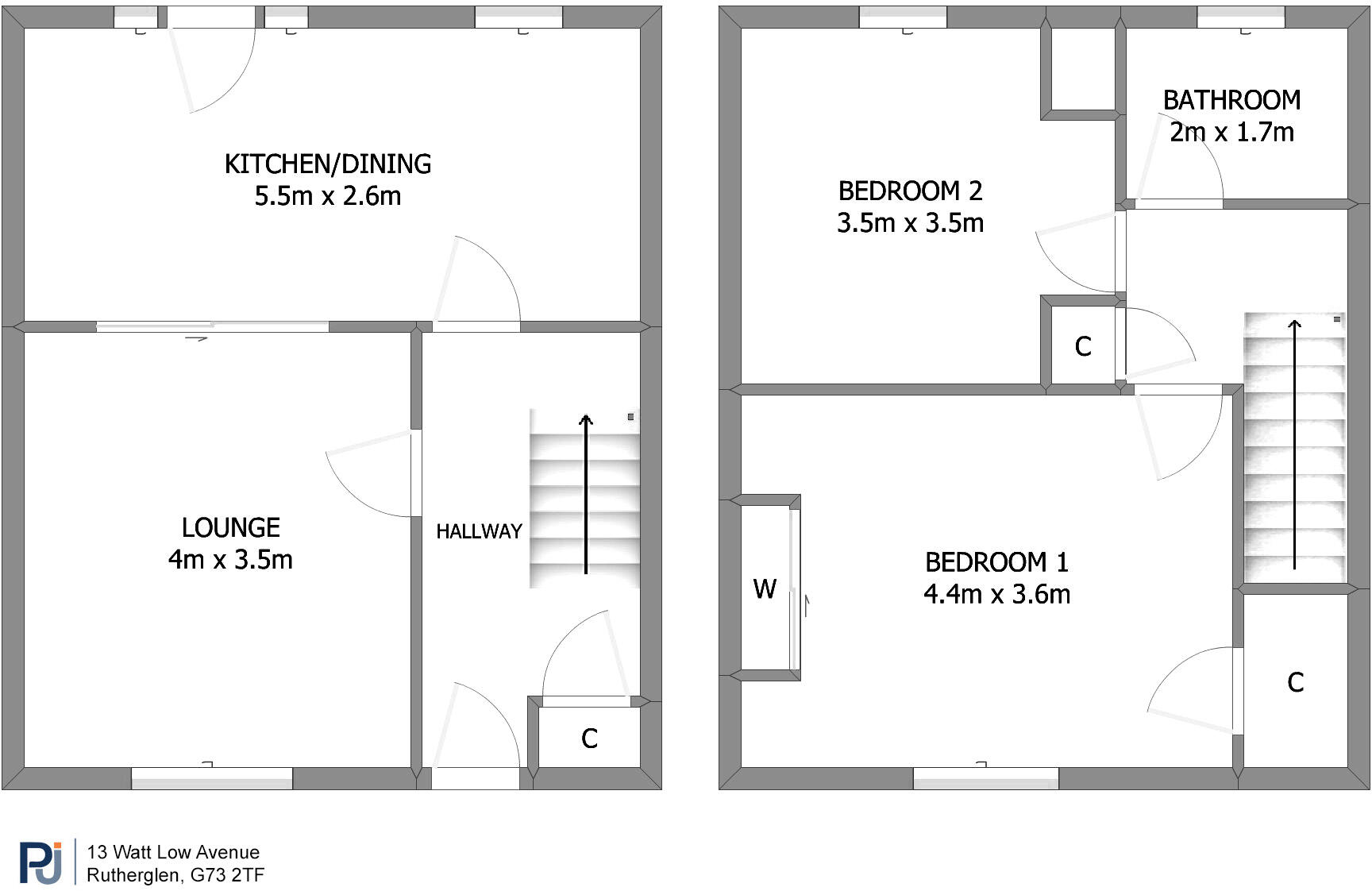 13 Wattlow Avenue, Rutherglen, Glasgow, G73 floorplan