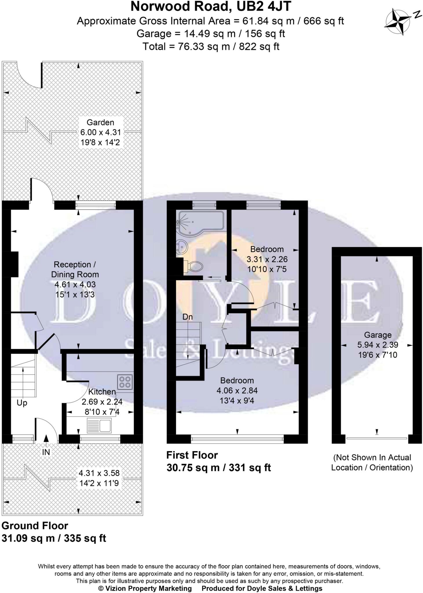 Norwood Road, Norwood Green, UB2 floorplan