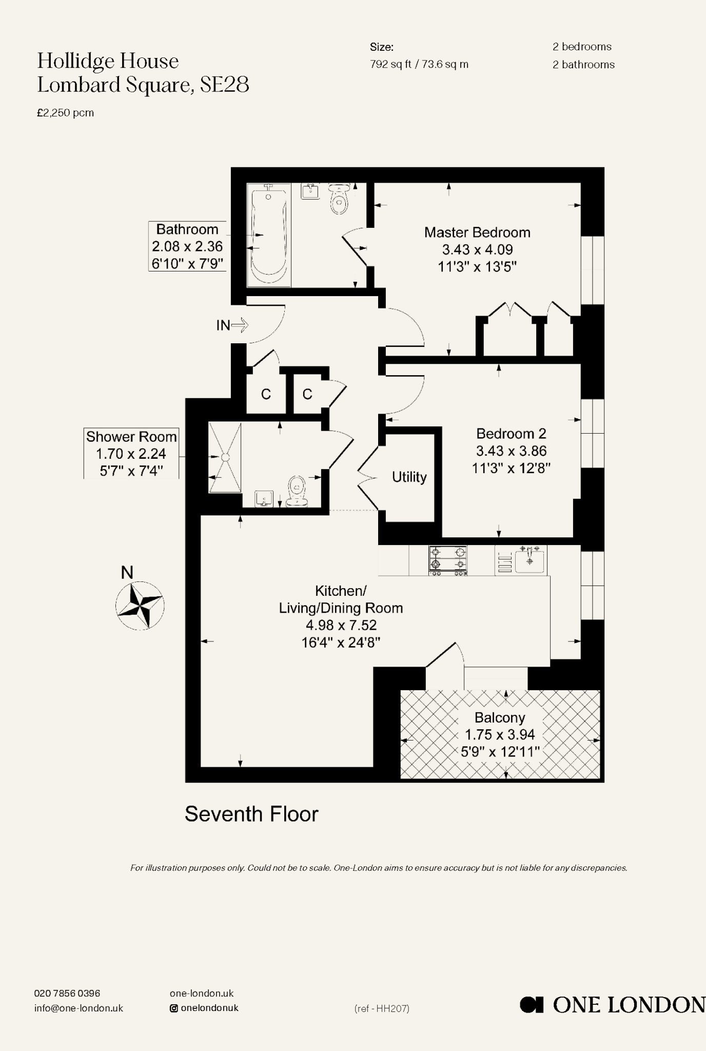 Hollidge House, Greenwich, SE28 floorplan