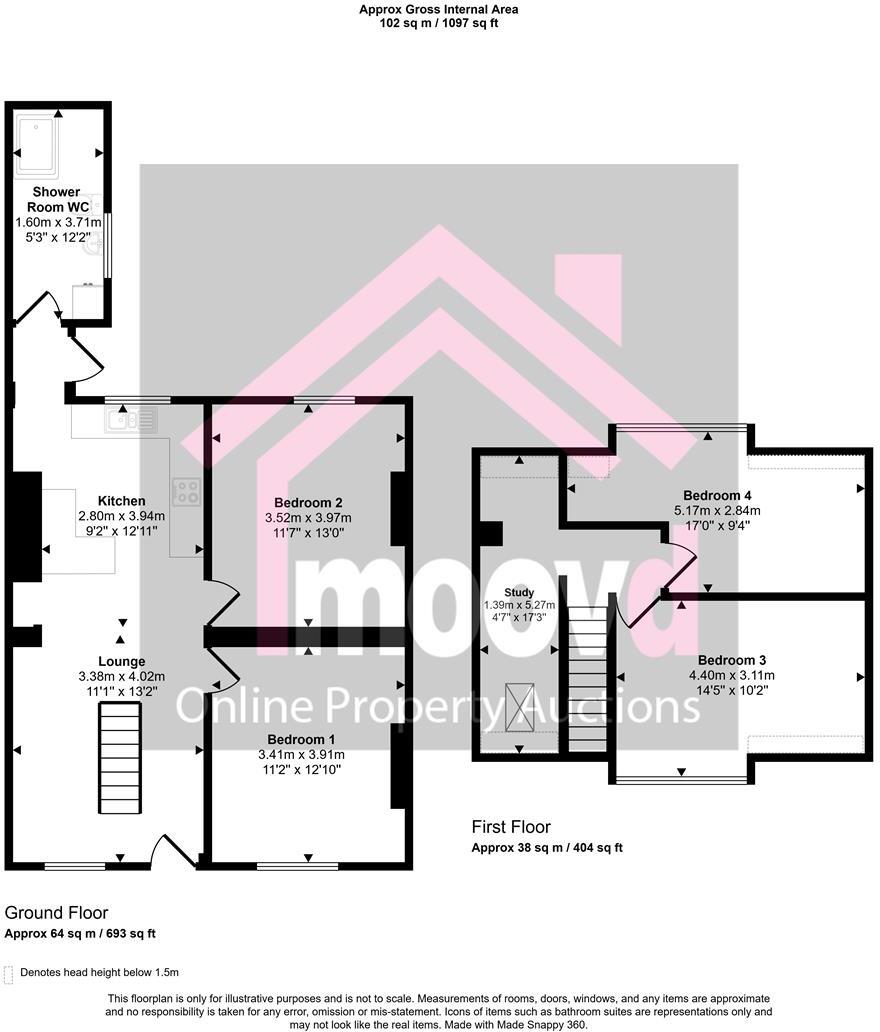 43, Pensher Street, Sunderland floorplan