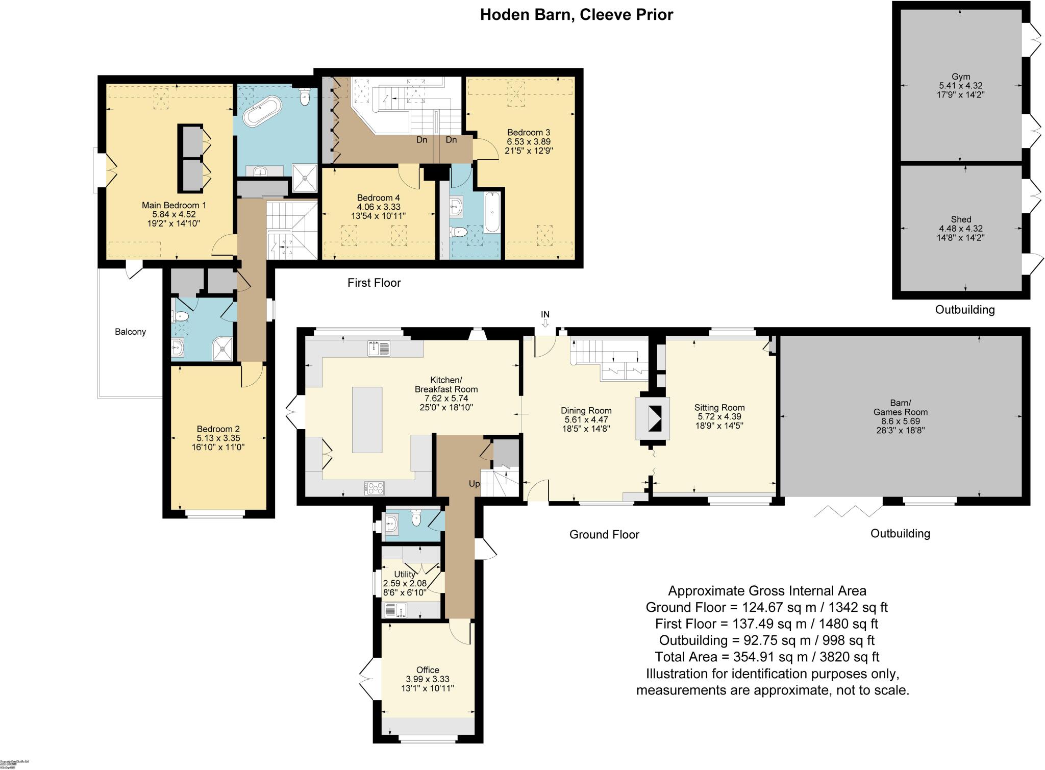 Hoden Lane, Cleeve Prior, Evesham, Worcestershire, WR11 floorplan