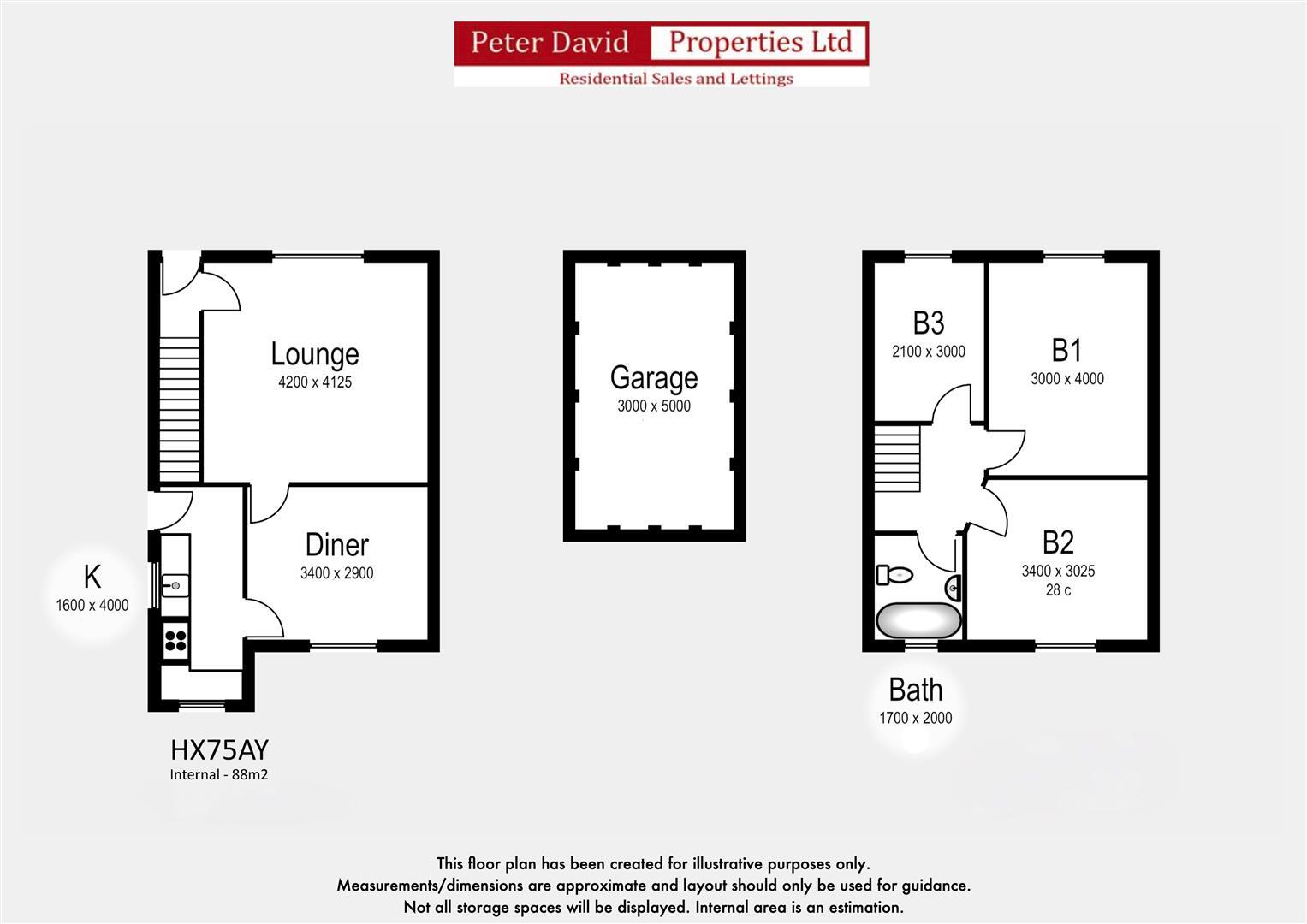 Stocks Gardens, Mytholmroyd, Hebden Bridge floorplan