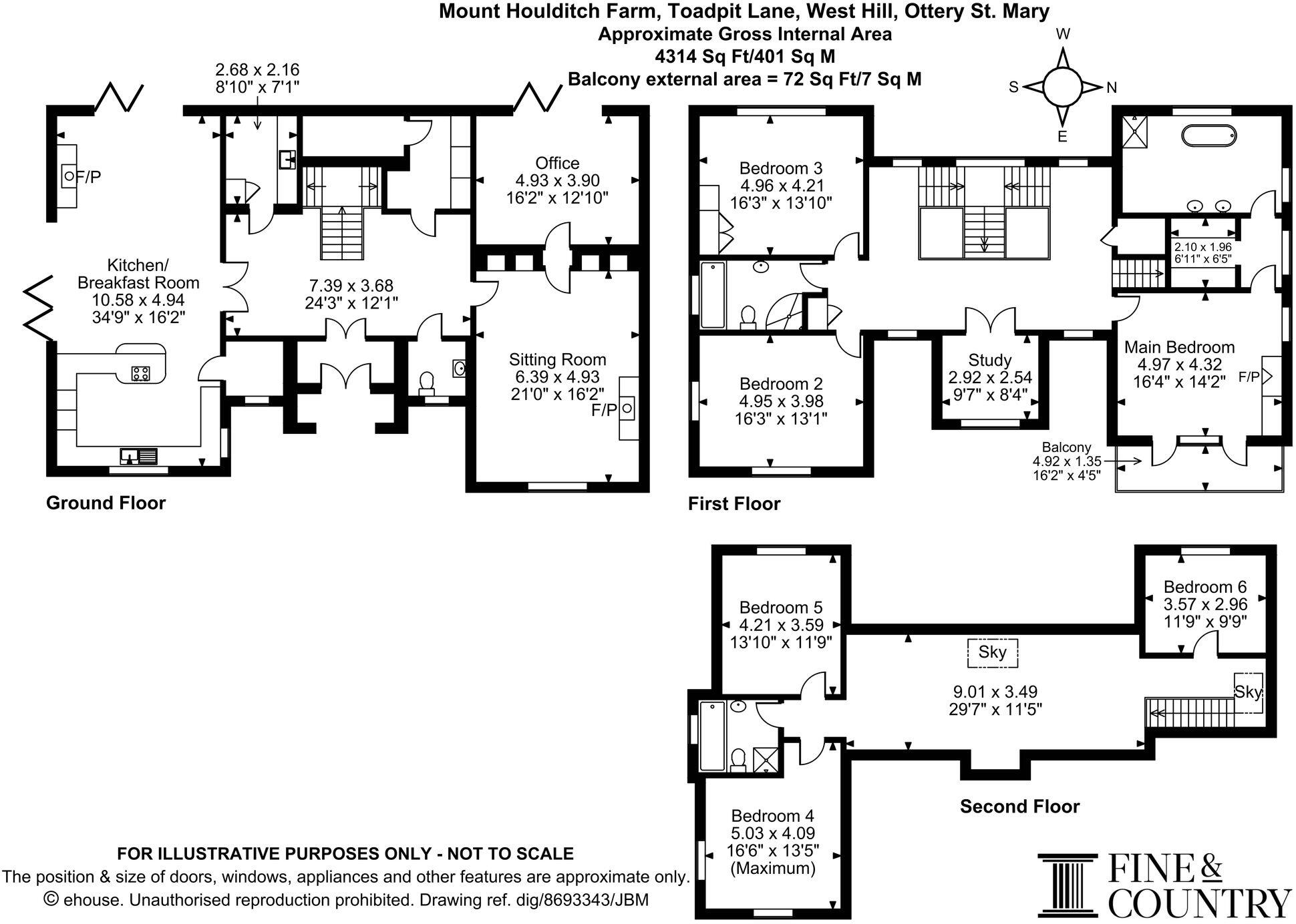 Toadpit Lane, West Hill, EX11 floorplan