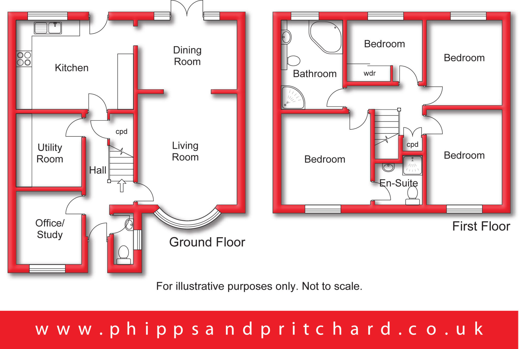 Naylor Close, Kidderminster, Worcestershire floorplan
