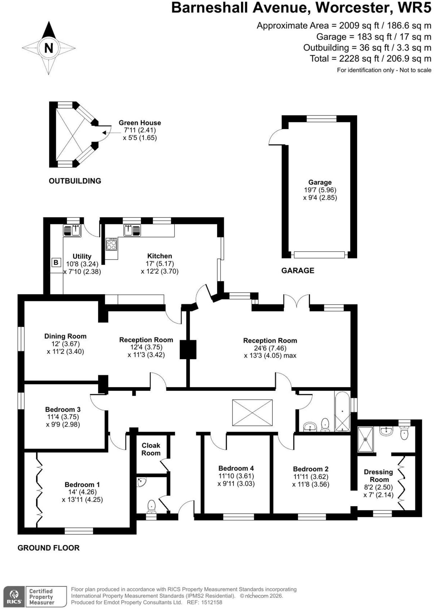Barneshall Avenue, Worcester, WR5 floorplan