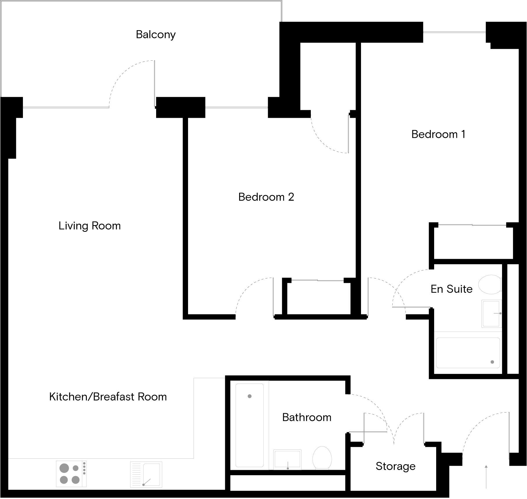 Sessile Apartments, Ashley Road, London, N17 9NW floorplan