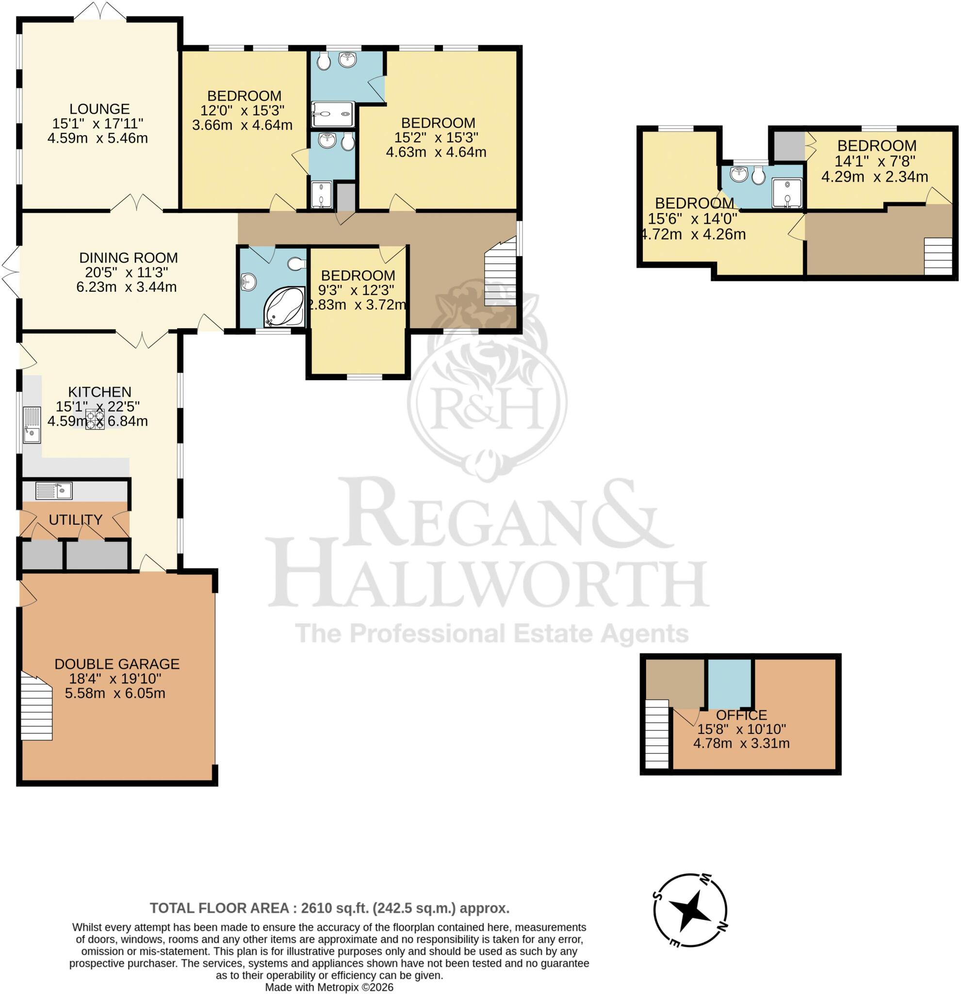26a Morningside, The Common, Parbold, WN8 7DA floorplan