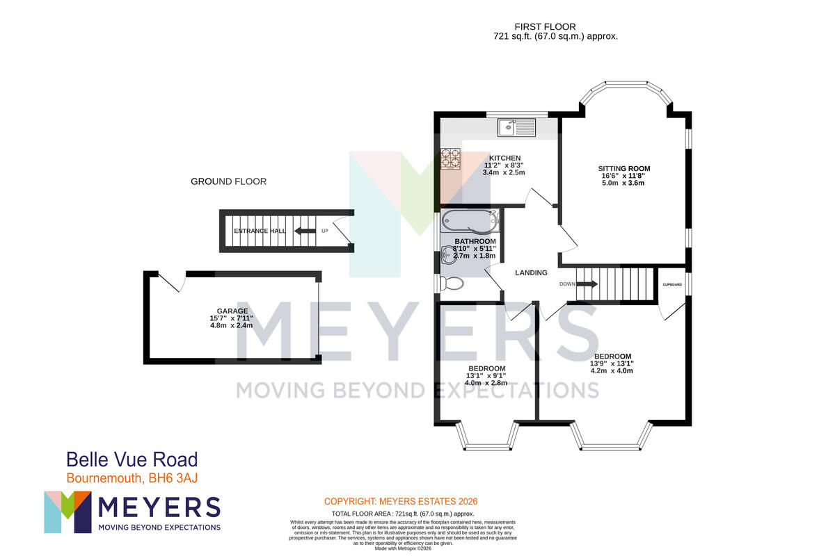 Belle Vue Road, Bournemouth, BH6 3 floorplan