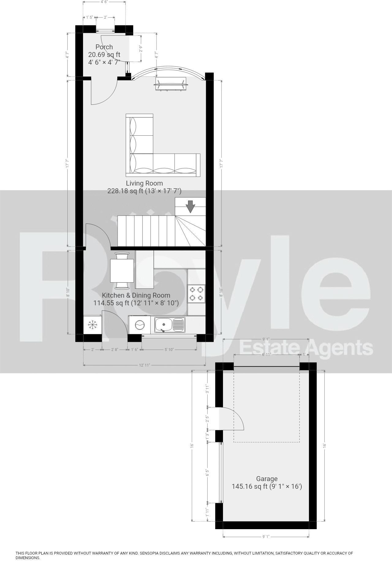 No. 35, Compton Close, Carleton, Lancs FY6 7TJ floorplan