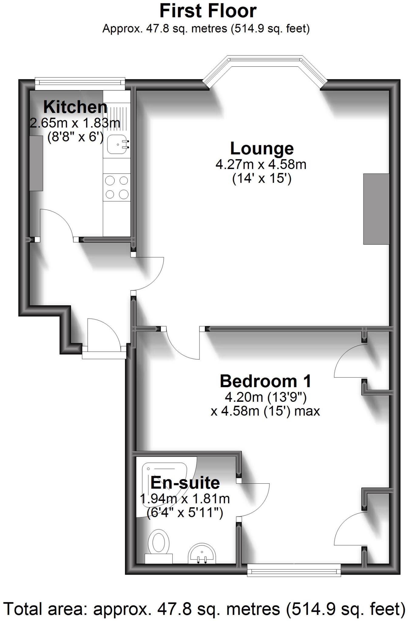 Cambridge Road Walmer Deal CT14 7HG floorplan