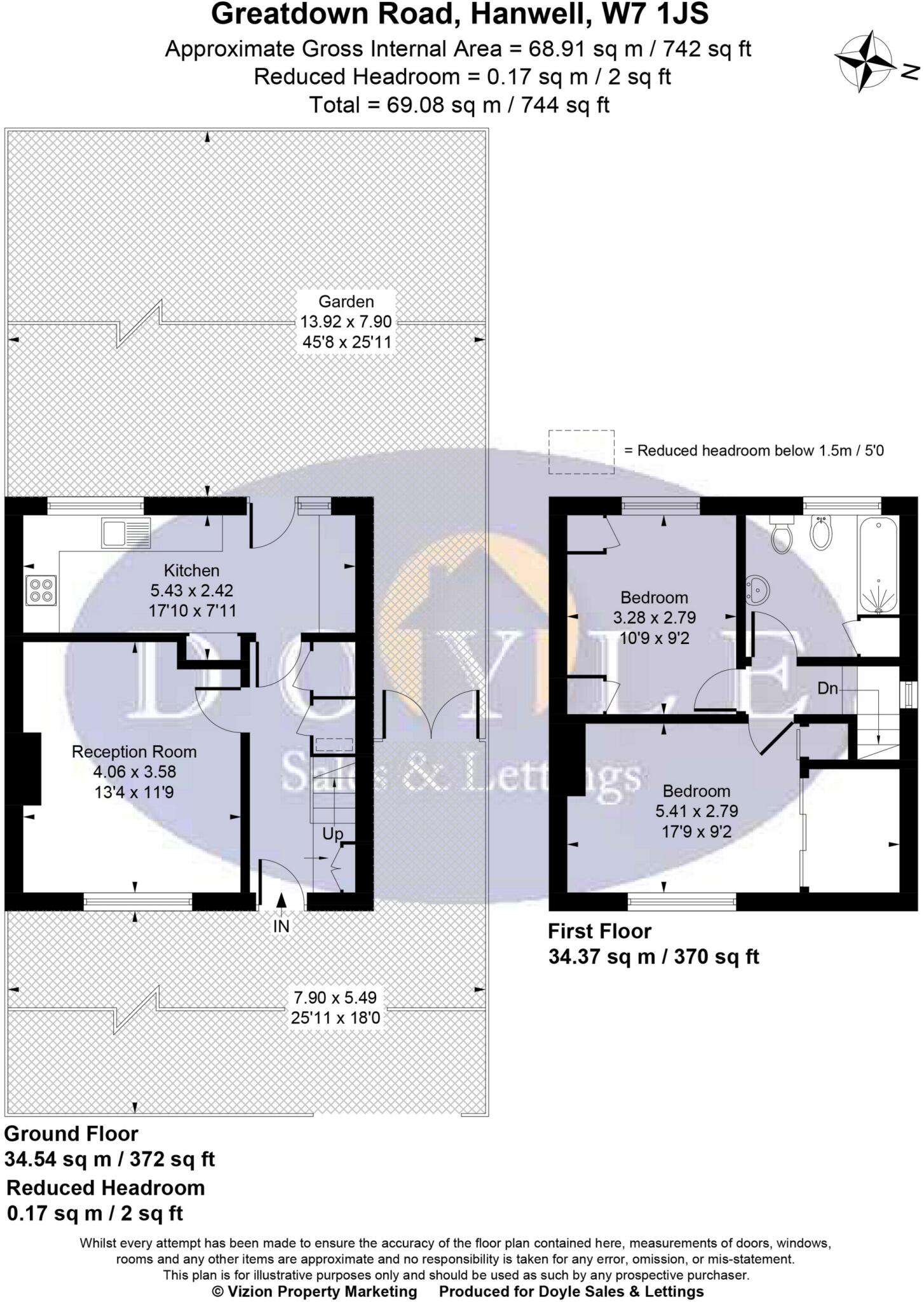 Greatdown Road, London, W7 floorplan