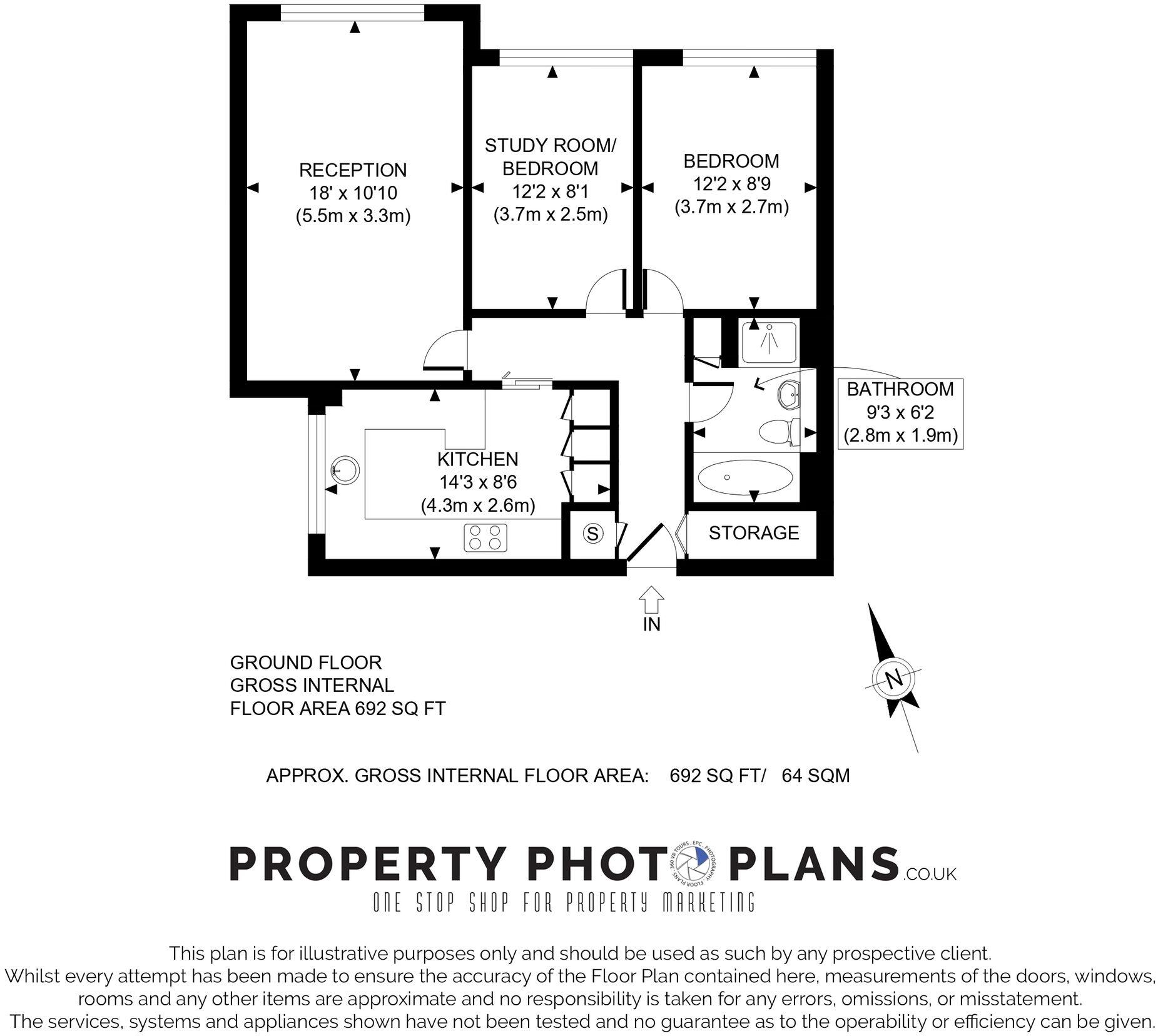Carshalton Grove, Sutton, SM1 floorplan