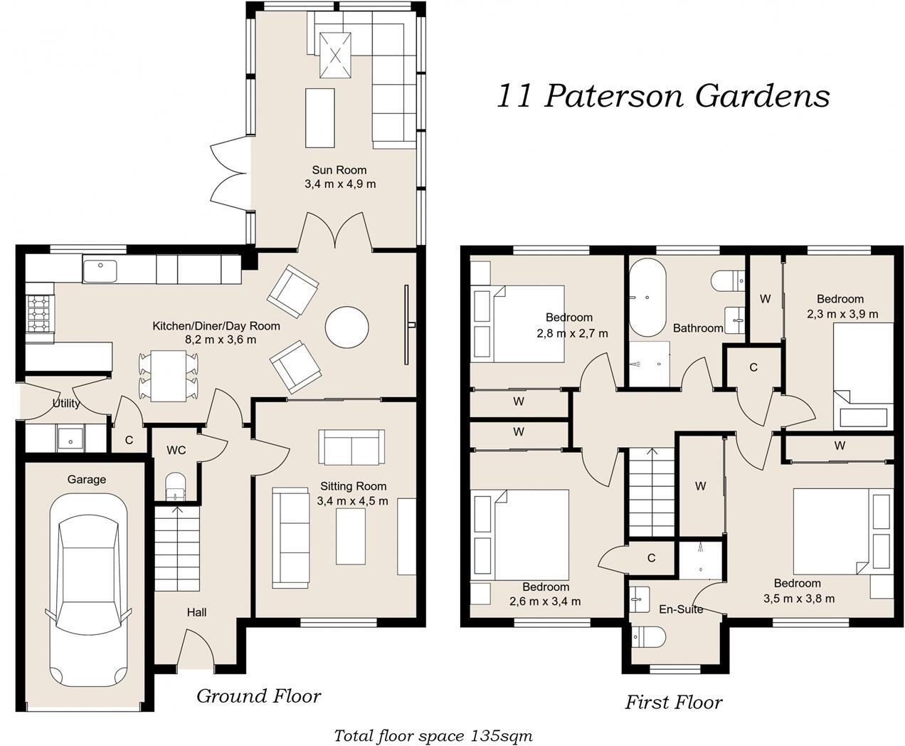 Paterson Gardens, Hawick floorplan