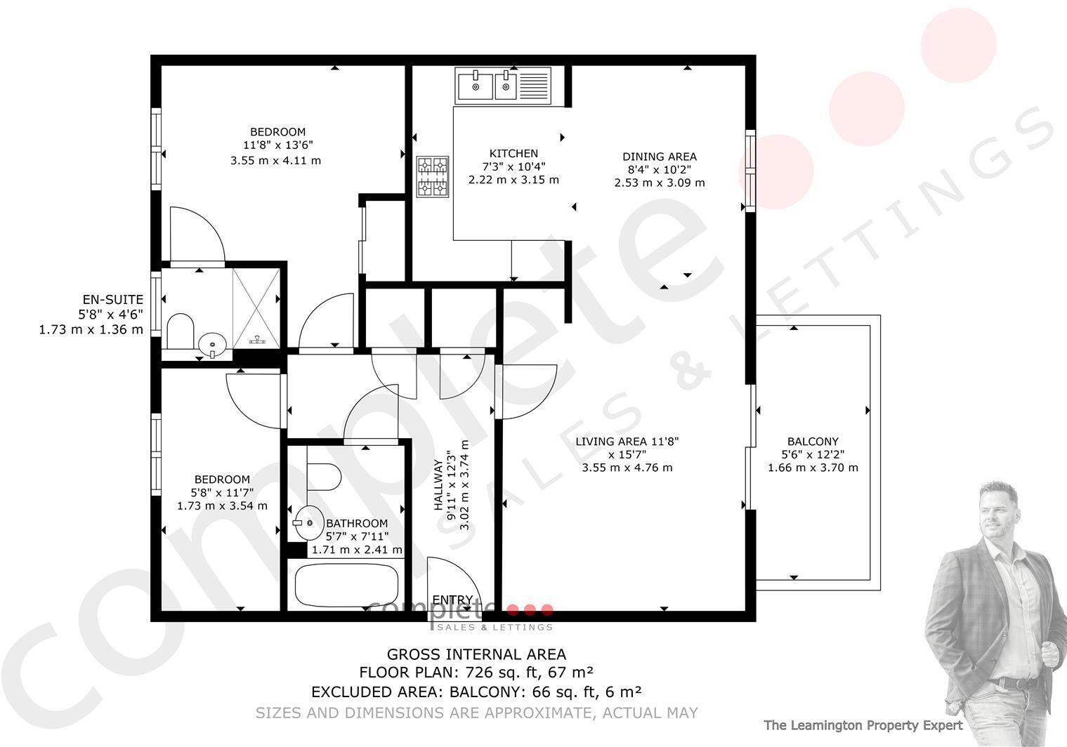 Andrews Close, Warwick floorplan
