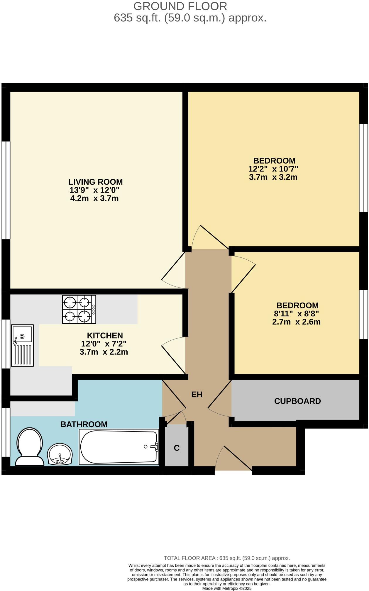 Gloucester Close, Malvern, WR14 1DG floorplan