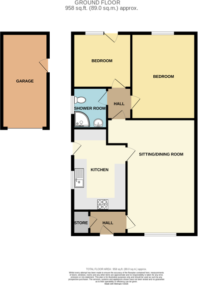 14 Juniper Gardens, Bingham, Nottingham, Nottinghamshire NG13 8UA floorplan