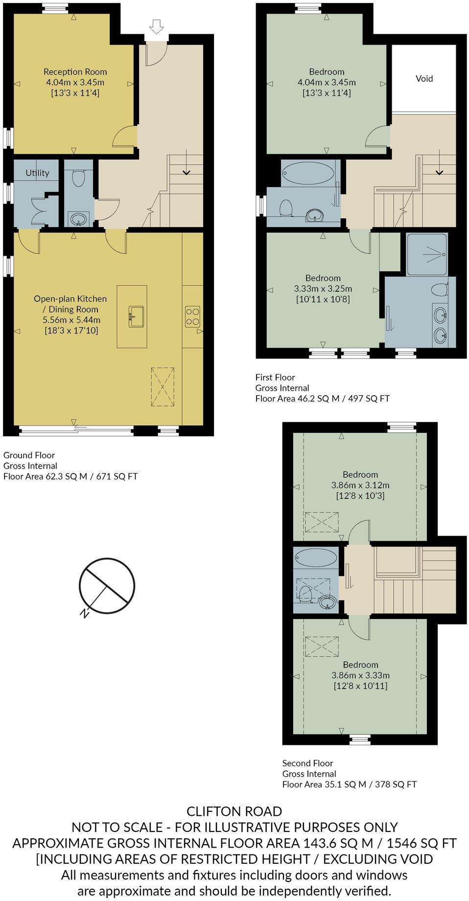 Clifton Road, Whitstable floorplan