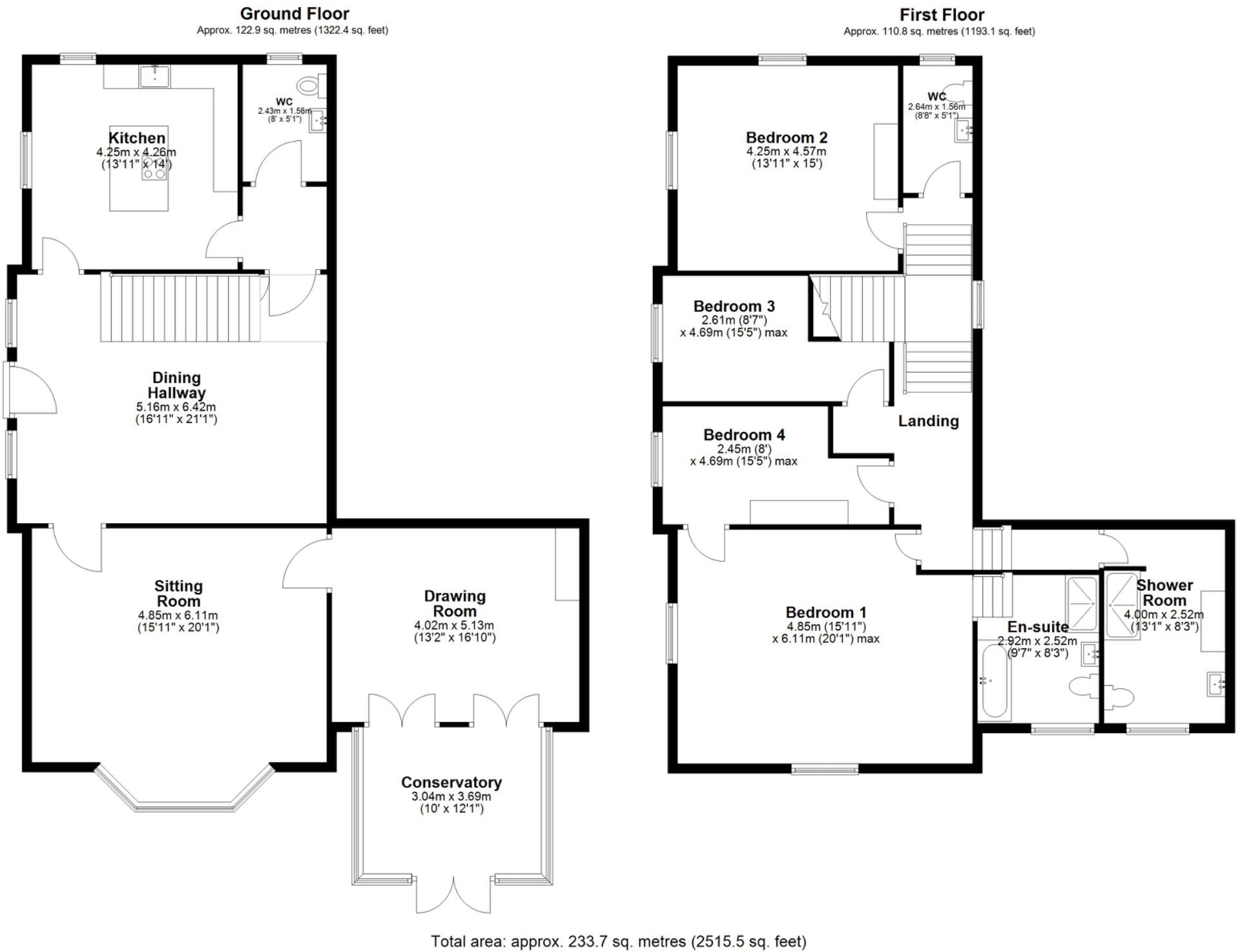 Live in a stunning piece of history - The Old Vicarage on  Middlefield Road, Wheatley floorplan