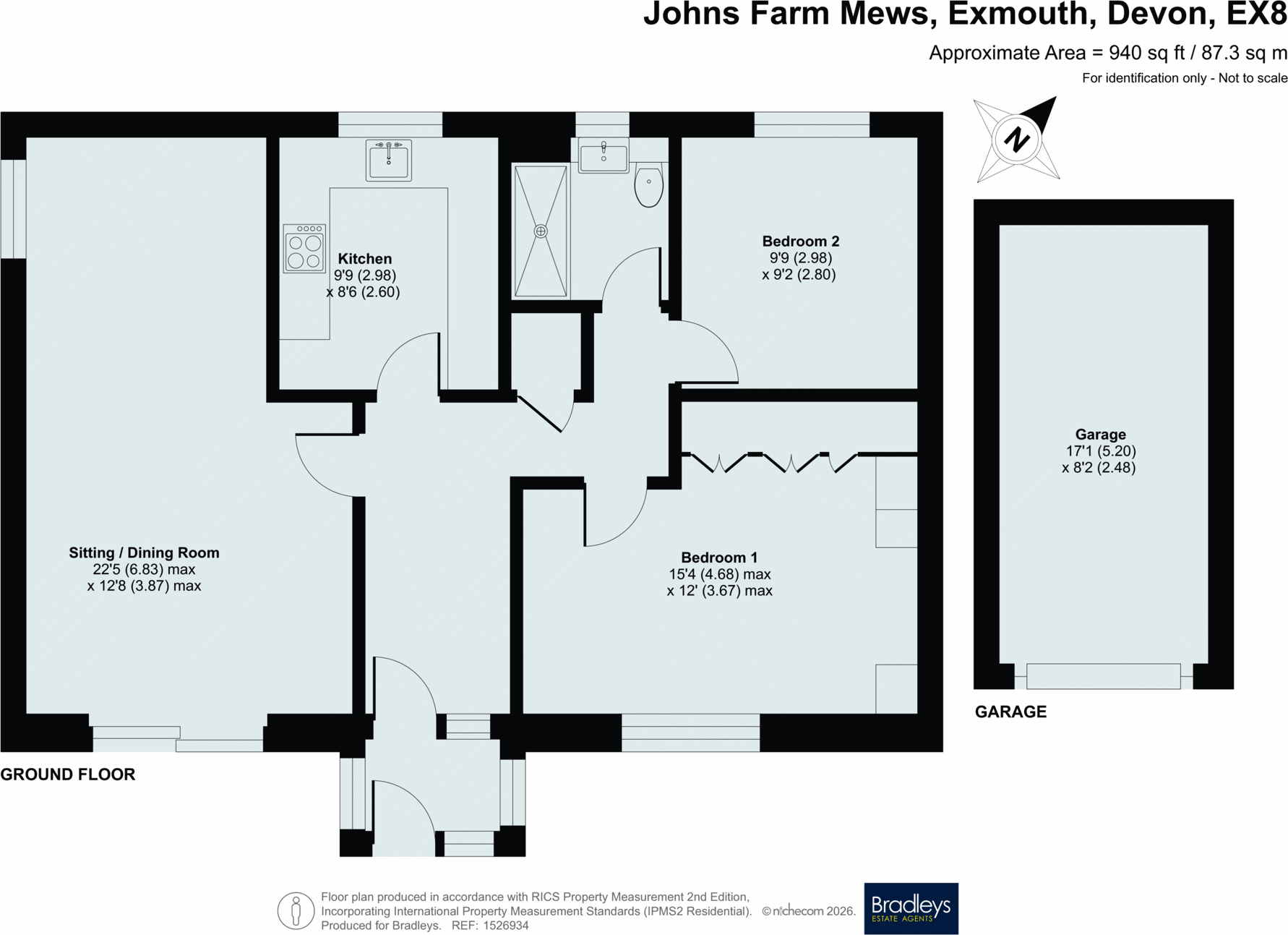 St. Johns Farm Mews, Exmouth, Devon, EX8 floorplan