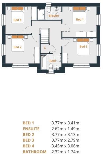 Plot 21 The Ormonde, Lower Limes, Worsbrough, Barnsley, S70 5PH floorplan