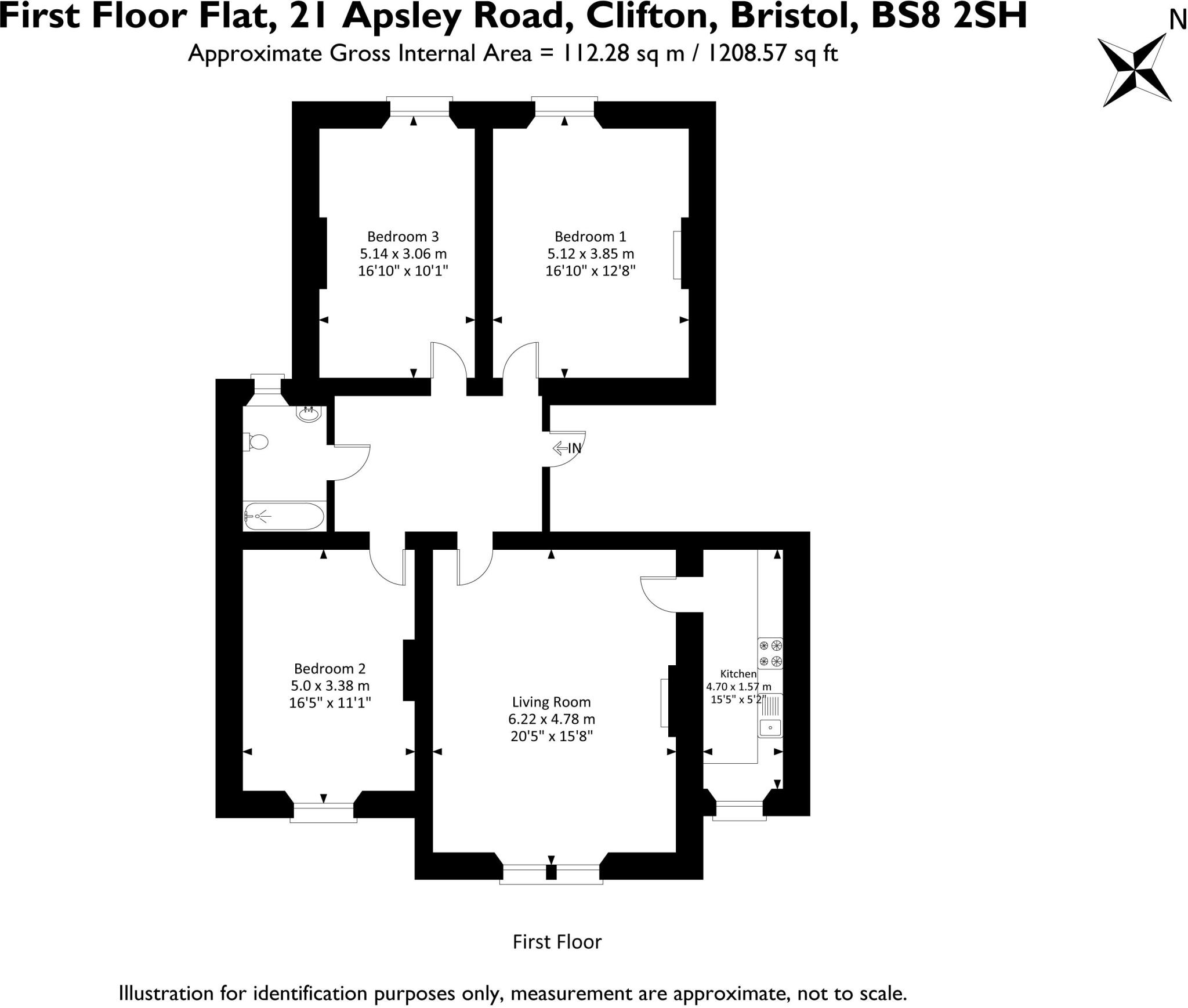 Apsley Road, Clifton, BS8 floorplan