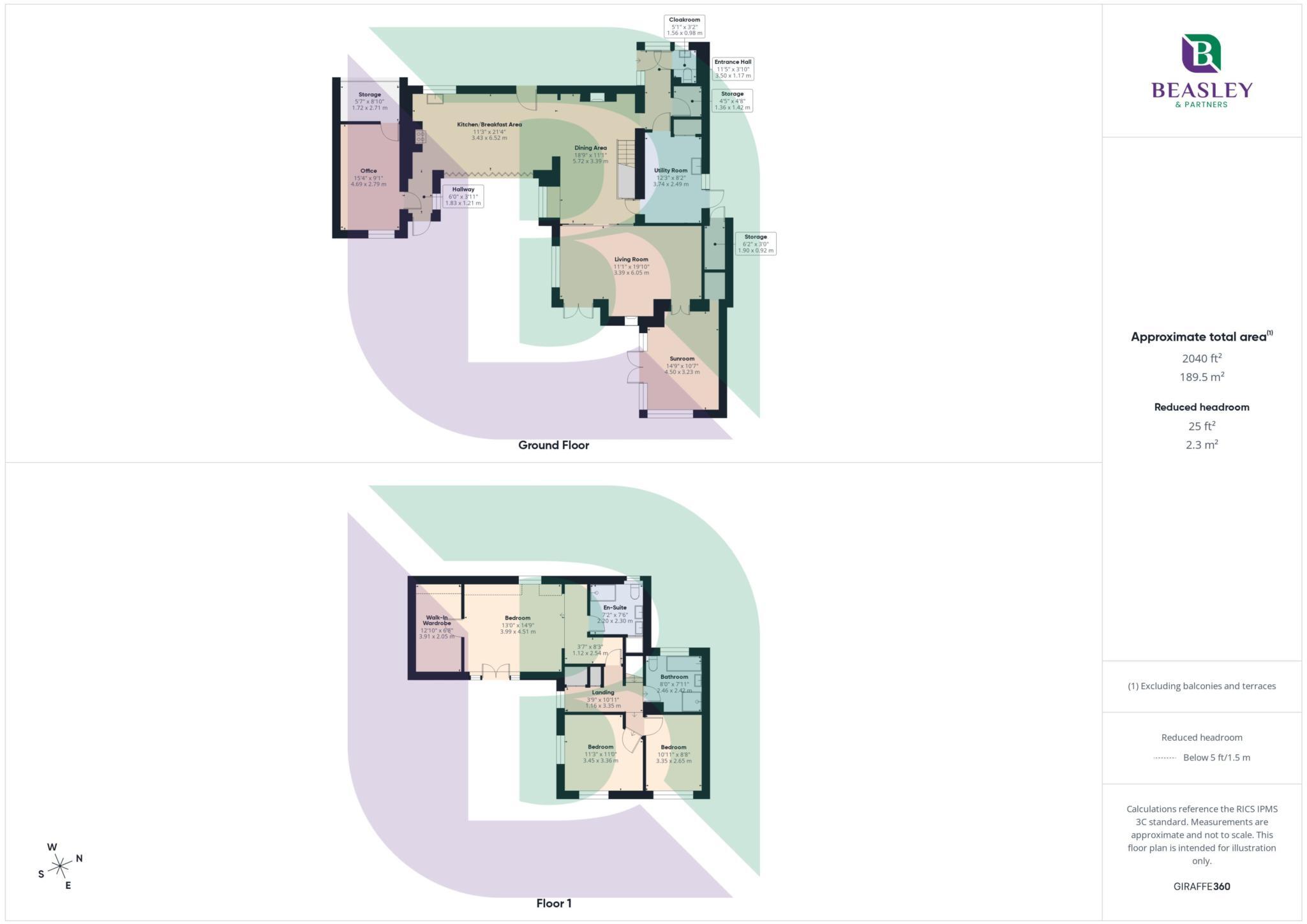 Whitecrest   Narrow Path, Aspley Heath floorplan