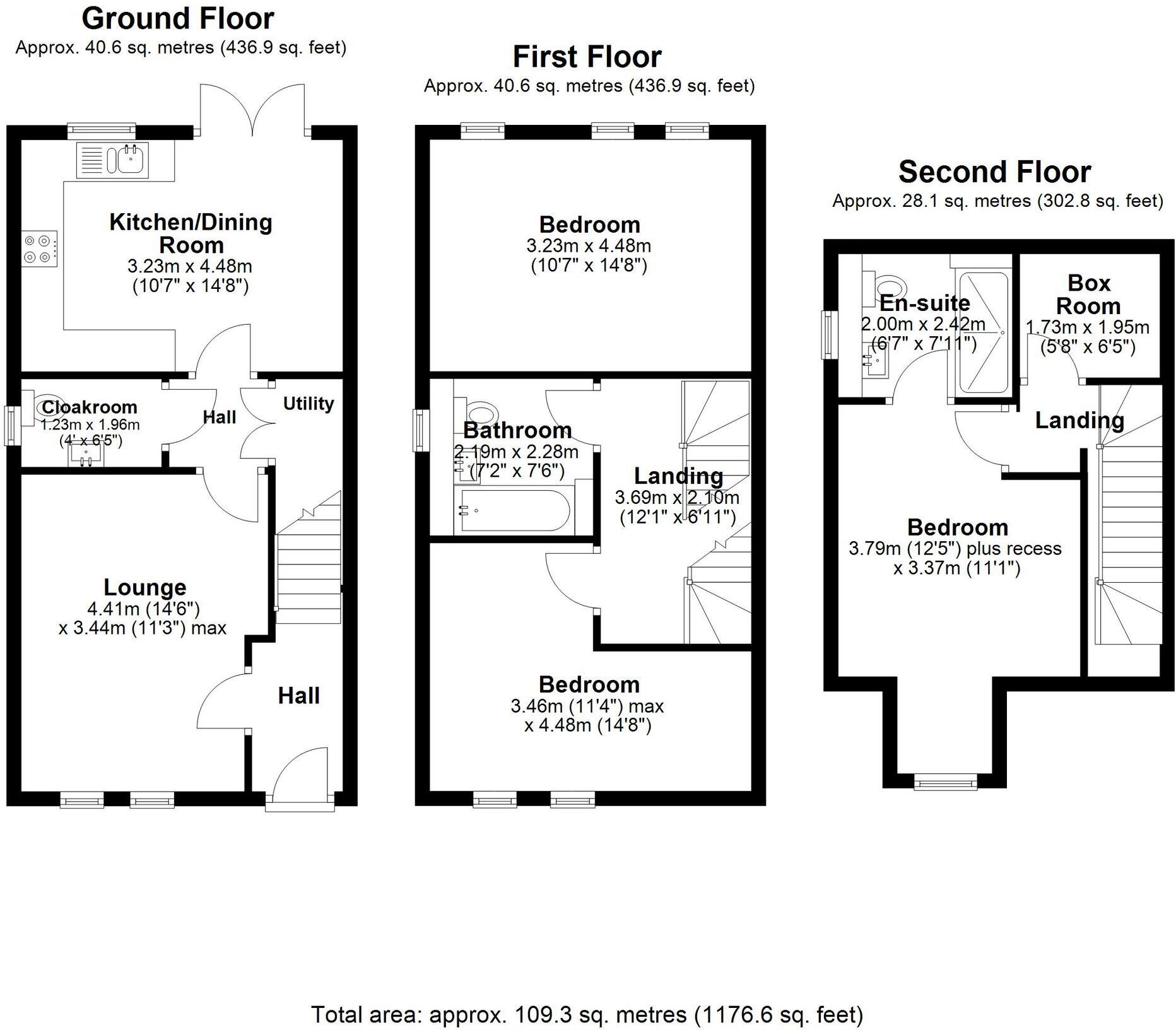 Relicks Moss Way, Oakmere, CW8 floorplan