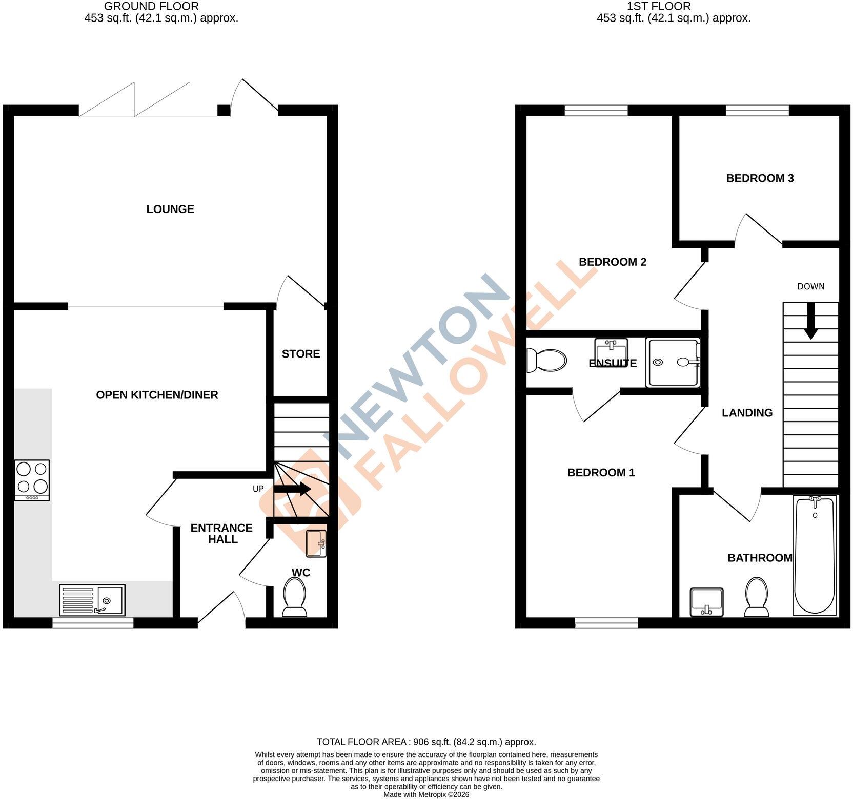 Brock Close, Wittering, PE8 floorplan