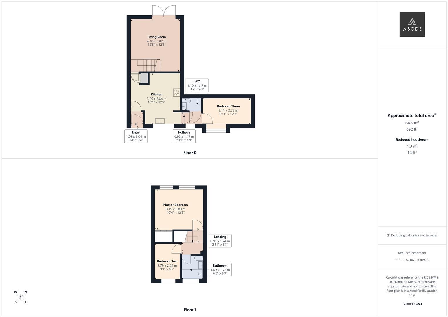 Ferrers Avenue, Tutbury floorplan