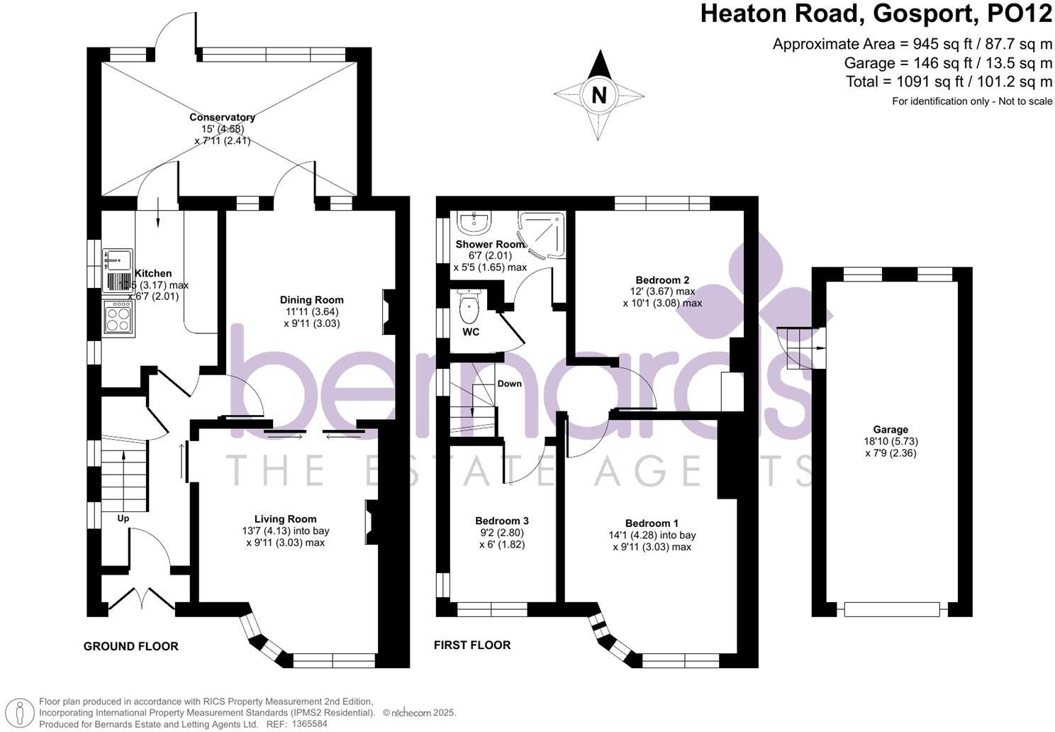 Heaton Road, Elson, Gosport floorplan