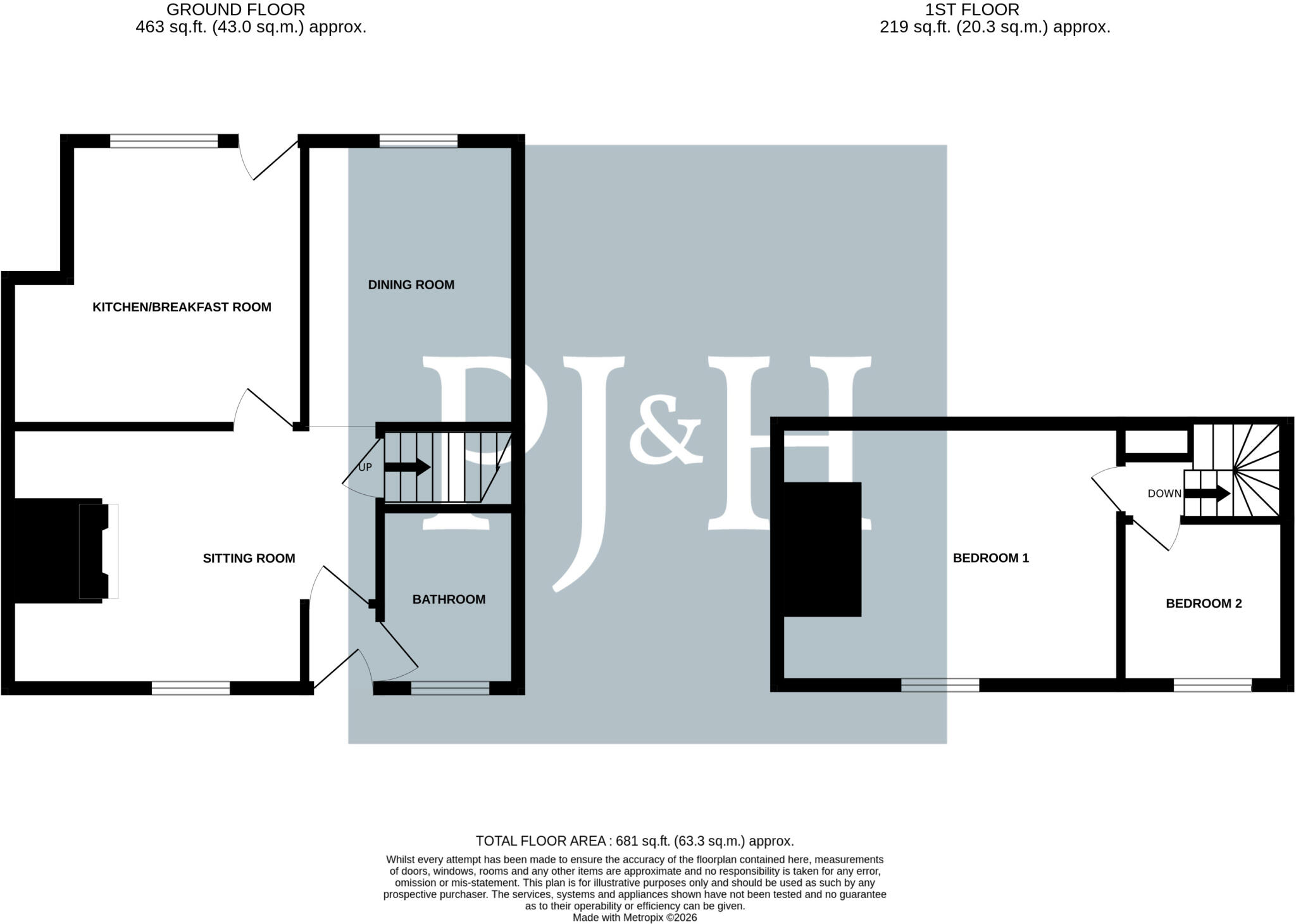 60, Winchester Street, Overton, Hampshire floorplan