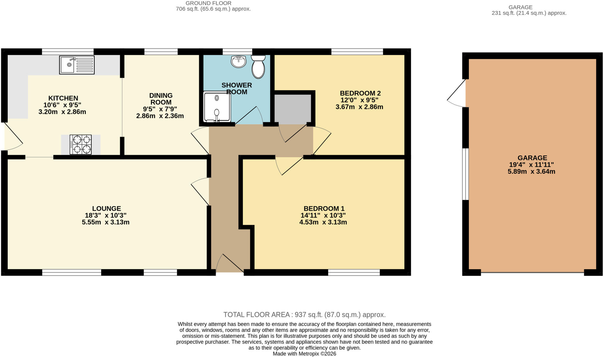 York Road, Brigg, North Lincolnshire, DN20 floorplan