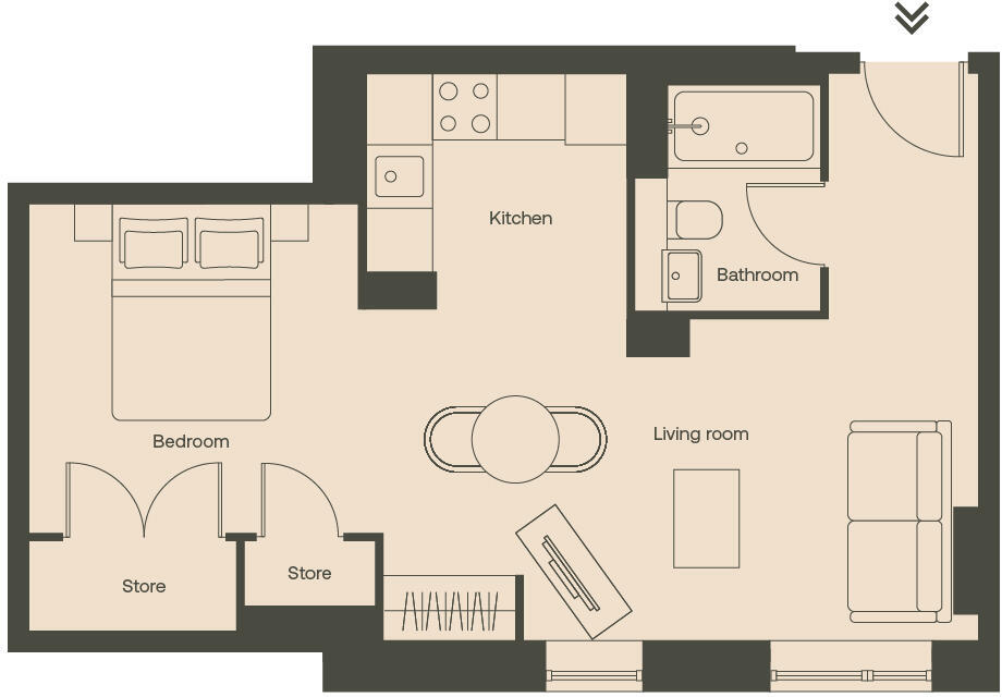 T¿ Ambr, Y Rhodfa Ganolog, Butetown, Cardiff floorplan