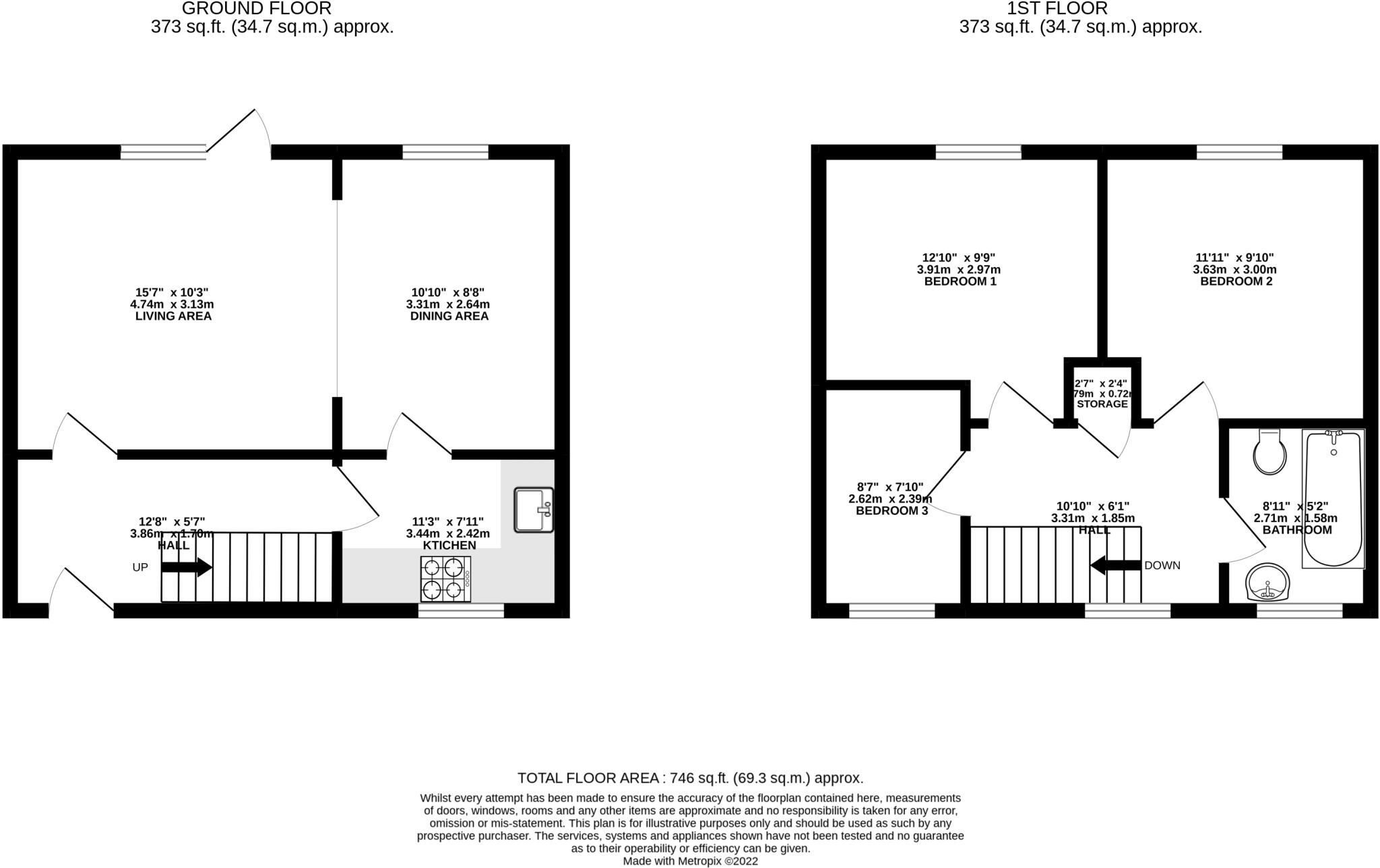 Crawford Avenue, Peterlee, County Durham, SR8 floorplan
