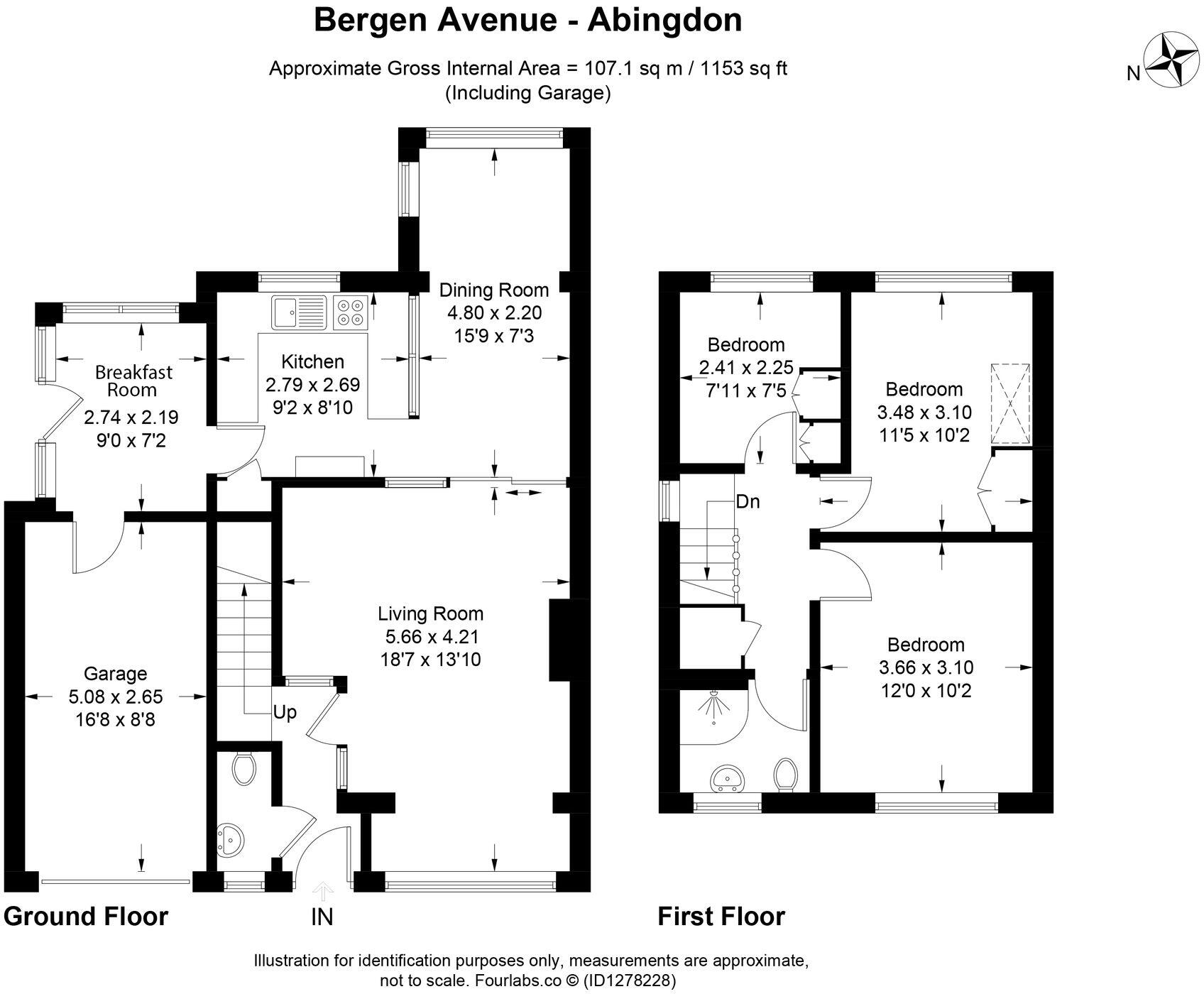 Bergen Avenue, Abingdon, OX14 floorplan