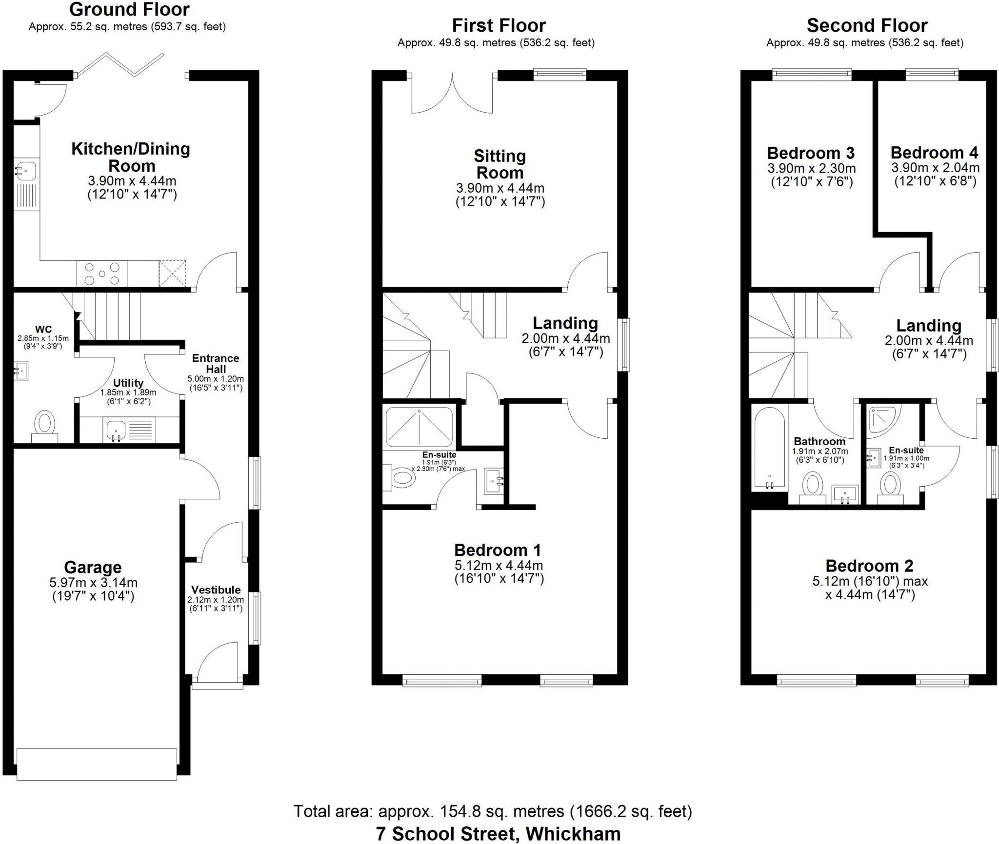 Plot 7, School Street, Whickham, Newcastle Upon Tyne floorplan