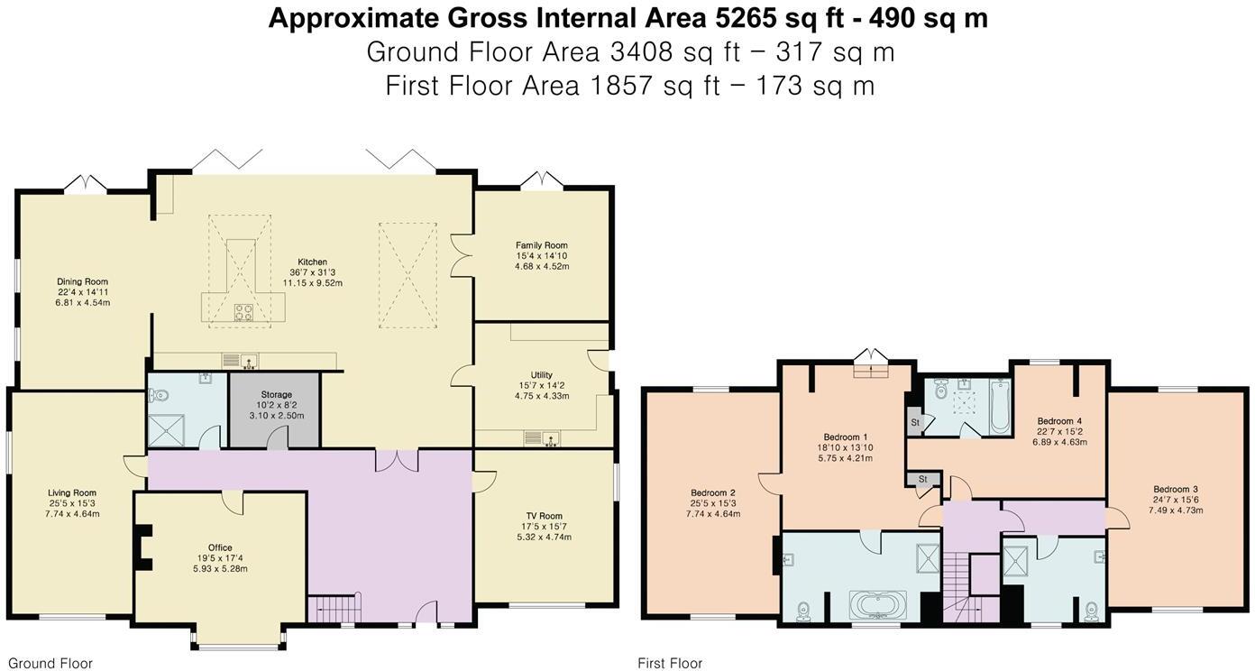 Stunning Brand New Home in Hertingfordbury, Hertford floorplan