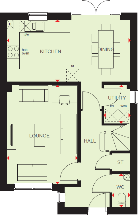 Harrison Way,
Ashbourne,
Derbyshire,
DE6 1LS floorplan