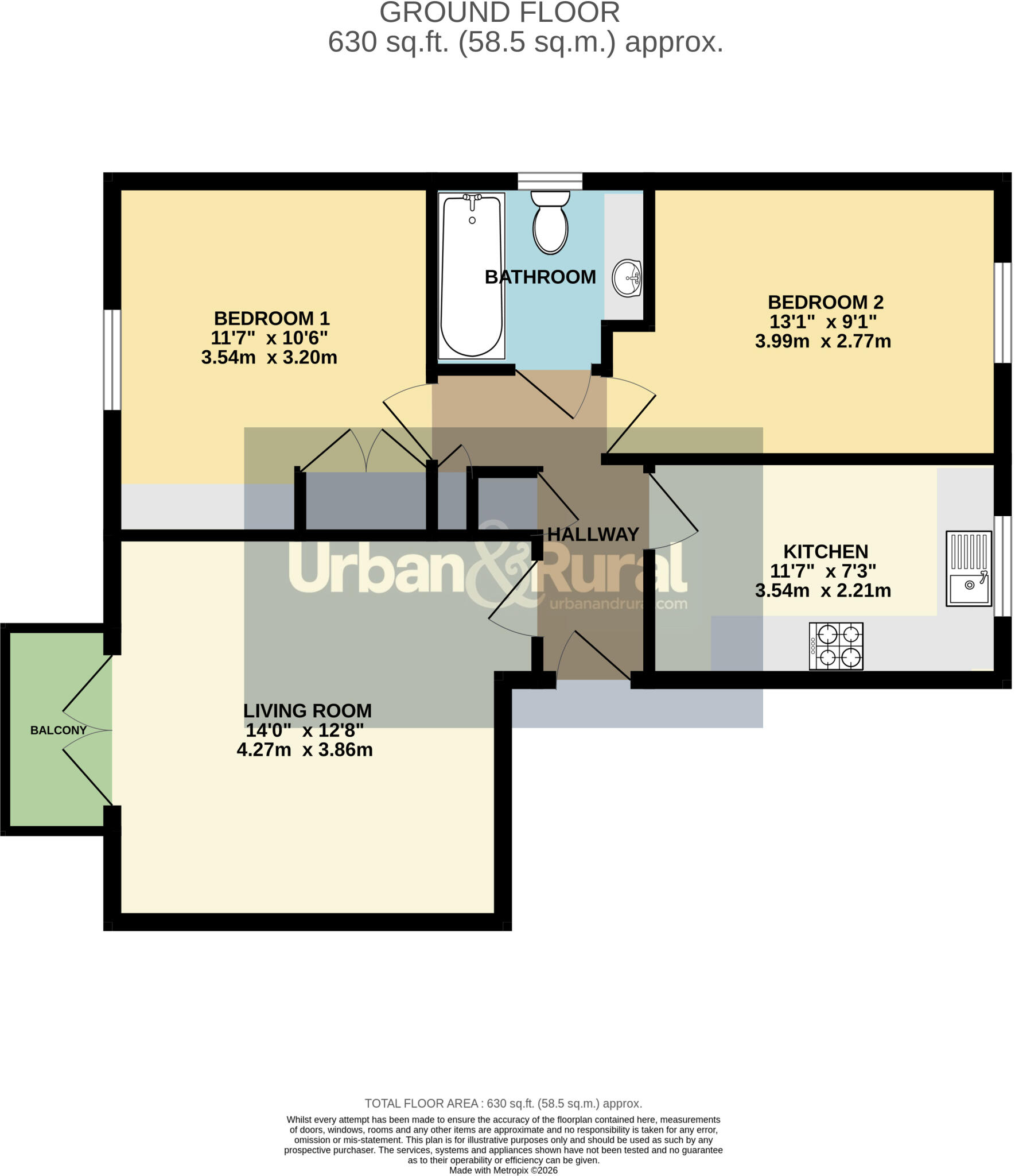 The Hawthorns, Flitwick, Bedfordshire, MK45 floorplan