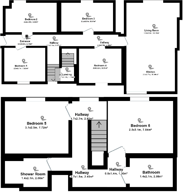 George House, Osborne Road floorplan