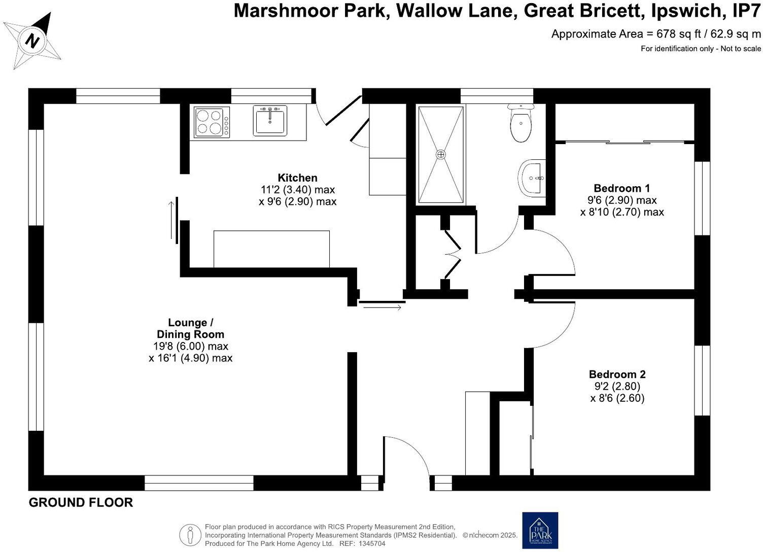 Marshmoor Park, Wallow Lane, Great Bricett, Suffolk, IP7 7BZ floorplan