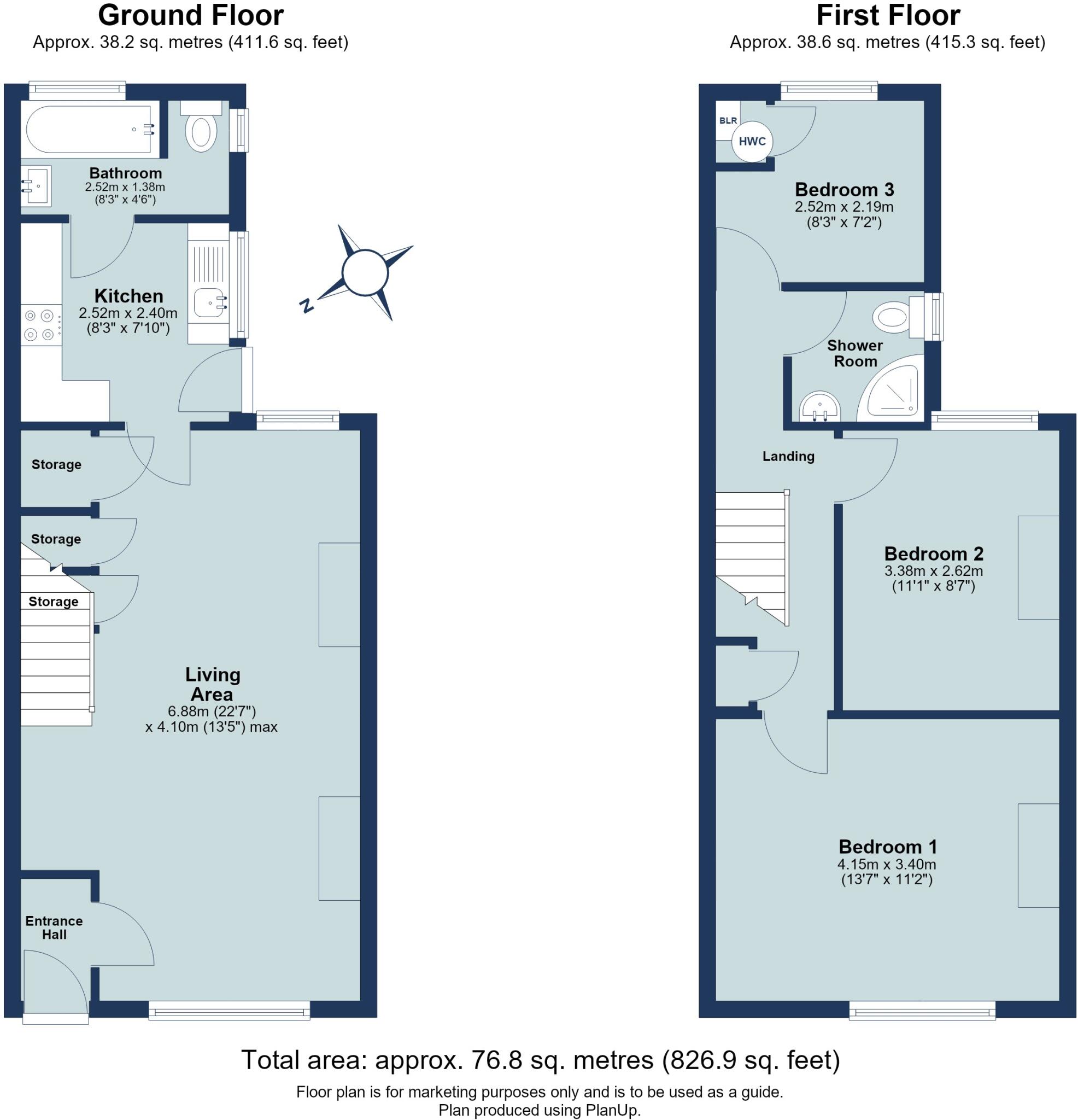 Upper Heath Road, St. Albans, Herts, AL1 floorplan