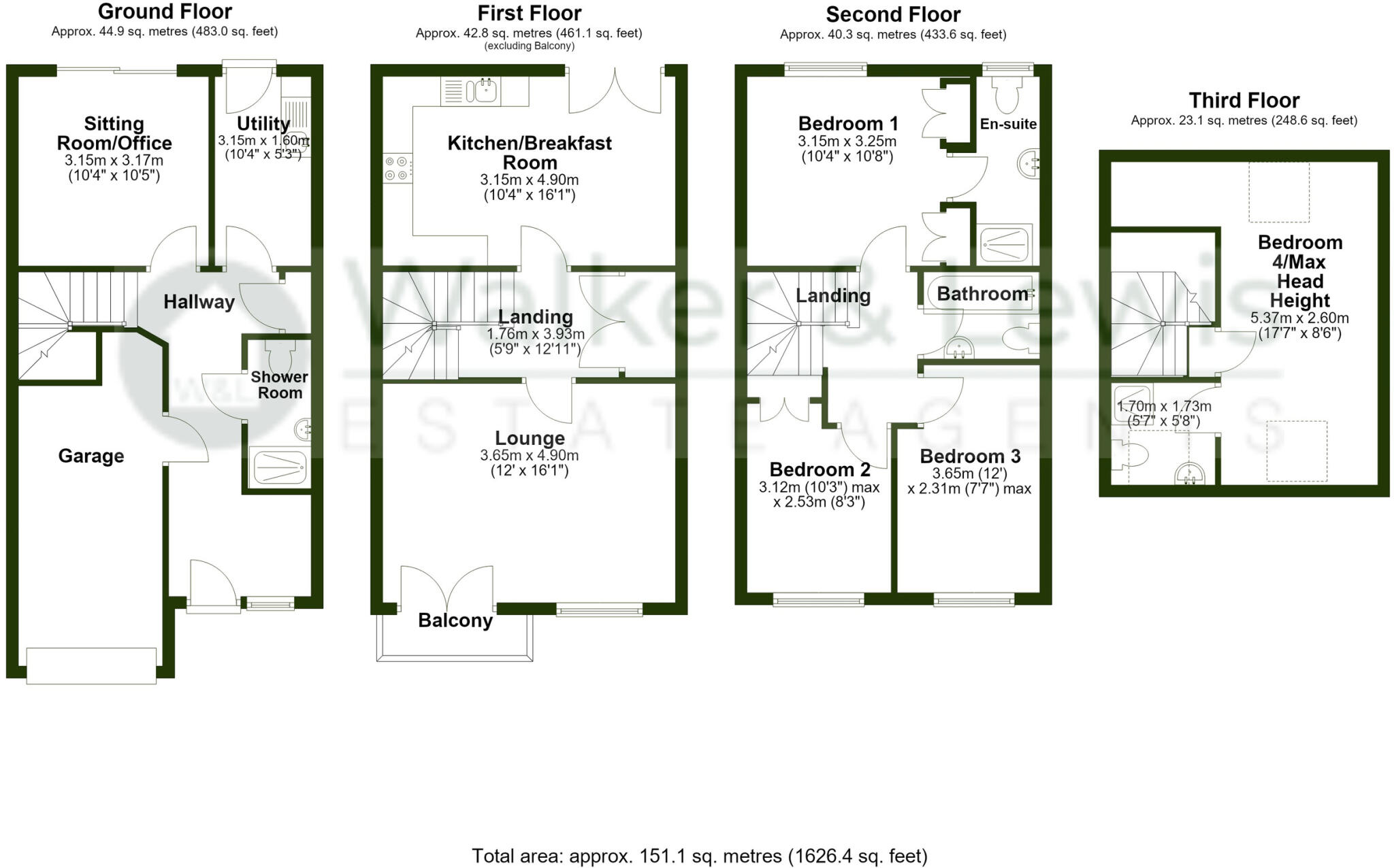 Fleming Walk, Church Village, Pontypridd, Rhondda Cynon Taf floorplan