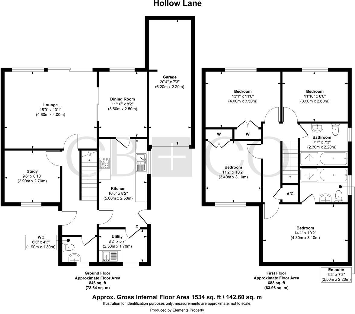 Hollow Lane, Draycott-In-The-Clay, Ashbourne floorplan