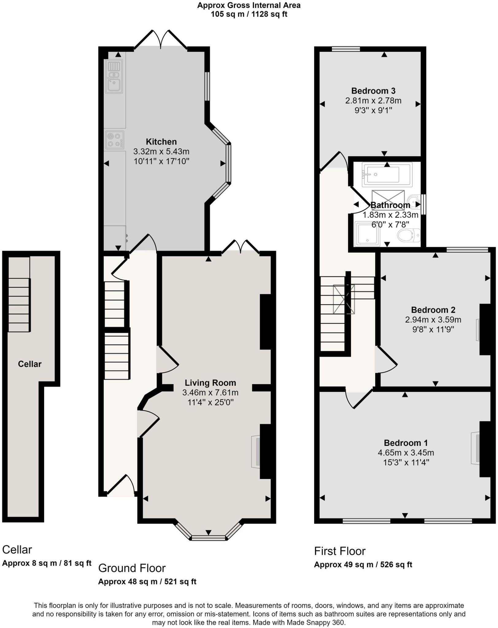 Bicknell Road, London, SE5 floorplan